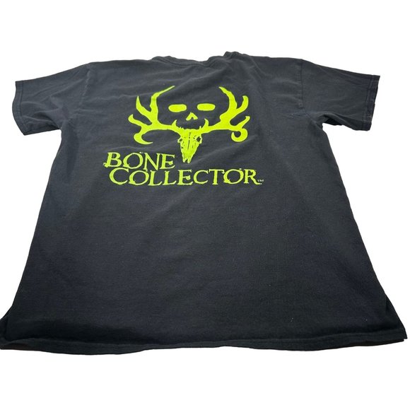 Bone Collector Men's Size Large Short Sleeve Tee Shirt Black Preowned - Picture 2 of 11